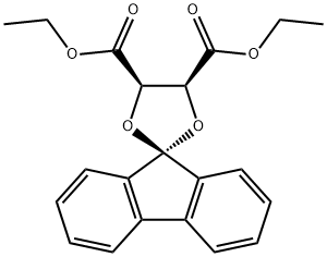 Spiro[1,3-dioxolane-2,9'-[9H]fluorene]-4,5-dicarboxylic acid, diethyl ester 구조식 이미지