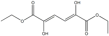 2,4-Hexadienedioic acid, 2,5-dihydroxy-, diethyl ester 구조식 이미지