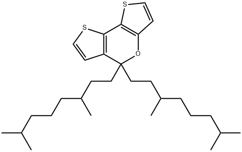 5,5-Bis(3,7-dimethyloctyl)-5H-dithieno[3,2-b:2',3'-d]pyran Structure
