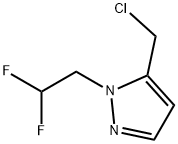 5-(chloromethyl)-1-(2,2-difluoroethyl)-1H-pyrazole Structure