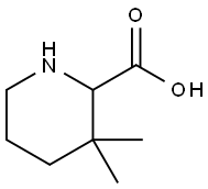 3,3-Dimethyl-piperidine-2-carboxylic acid Structure