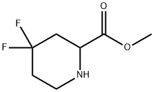 methyl 4,4-difluoropiperidine-2-carboxylate hydrochloride 구조식 이미지
