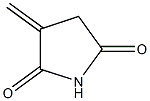 2,5-Pyrrolidinedione, 3-methylene- 구조식 이미지