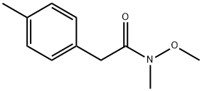 N-methoxy-N-methyl-2-(4-methylphenyl)acetamide Structure