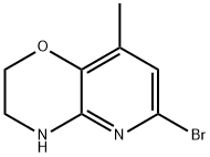6-Bromo-8-methyl-3,4-dihydro-2H-pyrido[3,2-b][1,4]oxazine Structure
