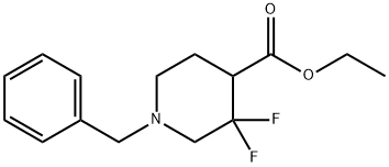 ETHYL 1-BENZYL-3,3-DIFLUOROPIPERIDINE-4-CARBOXYLATE Structure