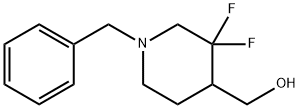 (1-BENZYL-3,3-DIFLUOROPIPERIDIN-4-YL)METHANOL 구조식 이미지