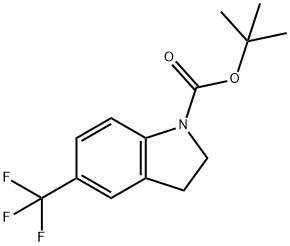 TERT-BUTYL 5-(TRIFLUOROMETHYL)INDOLINE-1-CARBOXYLATE Structure