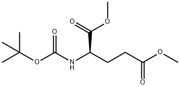 dimethyl(tert-butoxycarbonyl)-D-glutamate Structure