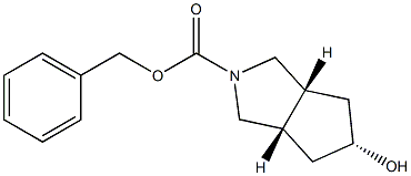 benzyl (3aR,5r,6aS)-5-hydroxyhexahydrocyclopenta[c]pyrrole-2(1H)-carboxylate Structure