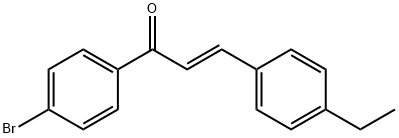 (2E)-1-(4-bromophenyl)-3-(4-ethylphenyl)prop-2-en-1-one Structure