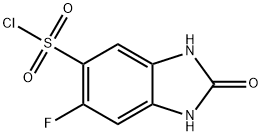 6-fluoro-2-oxo-2,3-dihydro-1H-benzimidazole-5-sulfonyl chloride Structure