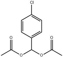 (acetyloxy)(4-chlorophenyl)methyl acetate Structure