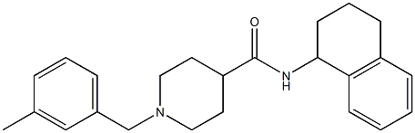 1-[(3-methylphenyl)methyl]-N-(1,2,3,4-tetrahydronaphthalen-1-yl)piperidine-4-carboxamide Structure