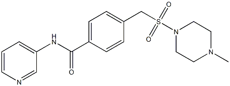 4-[(4-methylpiperazin-1-yl)sulfonylmethyl]-N-pyridin-3-ylbenzamide Structure