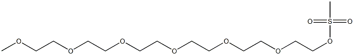 2,5,8,11,14,17-Hexaoxanonadecan-19-ol, methanesulfonate 구조식 이미지