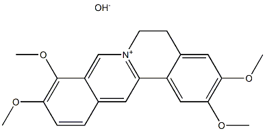 Dibenzo[a,g]quinolizinium,5,6-dihydro-2,3,9,10-tetramethoxy-, hydroxide (9CI) Structure