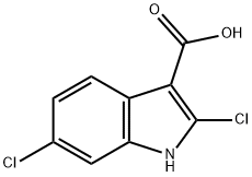 2,6-dichloro-1H-indole-3-carboxylic acid Structure