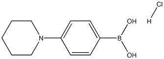 (4-(Piperidin-1-yl)phenyl)boronic acid hydrochloride Structure
