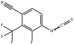3-fluoro-4-isothiocyanato-2-(trifluoromethyl)benzonitrile 구조식 이미지