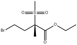 (S)-ethyl 4-bromo-2-methyl-2-(methylsulfonyl)butanoate Structure
