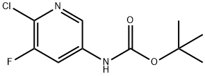 tert-butyl (2,6-dichloro-5-fluoropyridin-3-yl)carbamate Structure