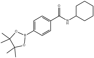 4-(Cyclohexylaminocarbonyl)phenylboronic acid pinacol ester Structure