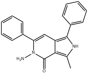 5-amino-3-methyl-1,6-diphenyl-2H-pyrrolo[3,4-c]pyridin-4-one Structure