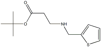 tert-butyl 3-{[(thiophen-2-yl)methyl]amino}propanoate Structure