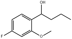 1-(4-FLUORO-2-METHOXYPHENYL)BUTAN-1-OL Structure