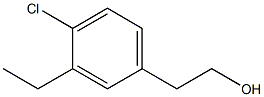 2-(4-chloro-3-ethylphenyl)ethanol Structure