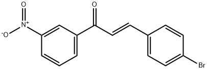 (2E)-3-(4-bromophenyl)-1-(3-nitrophenyl)prop-2-en-1-one Structure