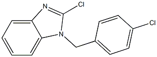 1H-Benzimidazole, 2-chloro-1-[(4-chlorophenyl)methyl]- Structure