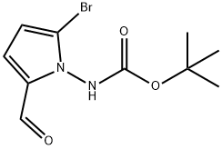 TERT-BUTYL (2-BROMO-5-FORMYL-1H-PYRROL-1-YL)CARBAMATE 구조식 이미지