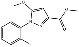 1-(2-fluorophenyl)-5-methoxy-1H-pyrazole-3-carboxylic acid methyl ester 구조식 이미지