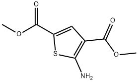 5-Amino-thiophene-2,4-dicarboxylic acid dimethyl ester Structure