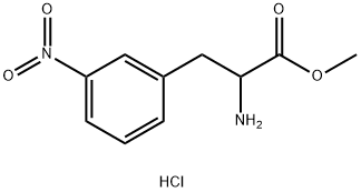 3-nitro- DL-Phenylalanine, methyl ester, monohydrochloride 구조식 이미지