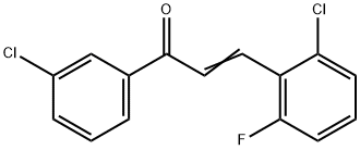 (2E)-3-(2-chloro-6-fluorophenyl)-1-(3-chlorophenyl)prop-2-en-1-one Structure