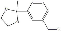 Benzaldehyde, 3-(2-methyl-1,3-dioxolan-2-yl)- 구조식 이미지