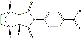 4-((3aR,4S,7R)-1,3-dioxo-3a,4,7,7a-tetrahydro-1H-4,7-methanoisoindol-2(3H)-yl)benzoic acid Structure