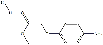 methyl (4-aminophenoxy)acetate hydrochloride 구조식 이미지