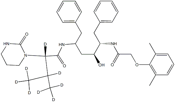 Lopinavir-d8 구조식 이미지