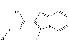 3-fluoro-8-methylimidazo[1,2-a]pyridine-2-carboxylic acid hydrochloride 구조식 이미지