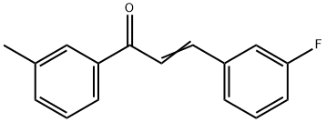 (2E)-3-(3-fluorophenyl)-1-(3-methylphenyl)prop-2-en-1-one 구조식 이미지