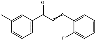 (2E)-3-(2-fluorophenyl)-1-(3-methylphenyl)prop-2-en-1-one Structure
