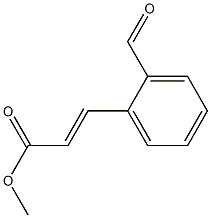 2-Propenoic acid, 3-(2-formylphenyl)-, methyl ester, (E)- Structure