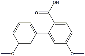 [1,1'-Biphenyl]-2-carboxylic acid, 3',5-dimethoxy- 구조식 이미지