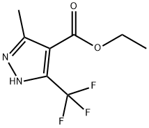 5-Methyl-3-trifluoromethyl-1H-pyrazole-4-carboxylic acid ethyl ester 구조식 이미지