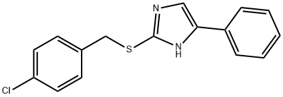 2-[(4-chlorophenyl)methylsulfanyl]-5-phenyl-1H-imidazole Structure