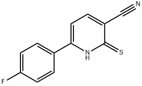 6-(4-Fluoro-phenyl)-2-thioxo-1,2-dihydro-pyridine-3-carbonitrile 구조식 이미지